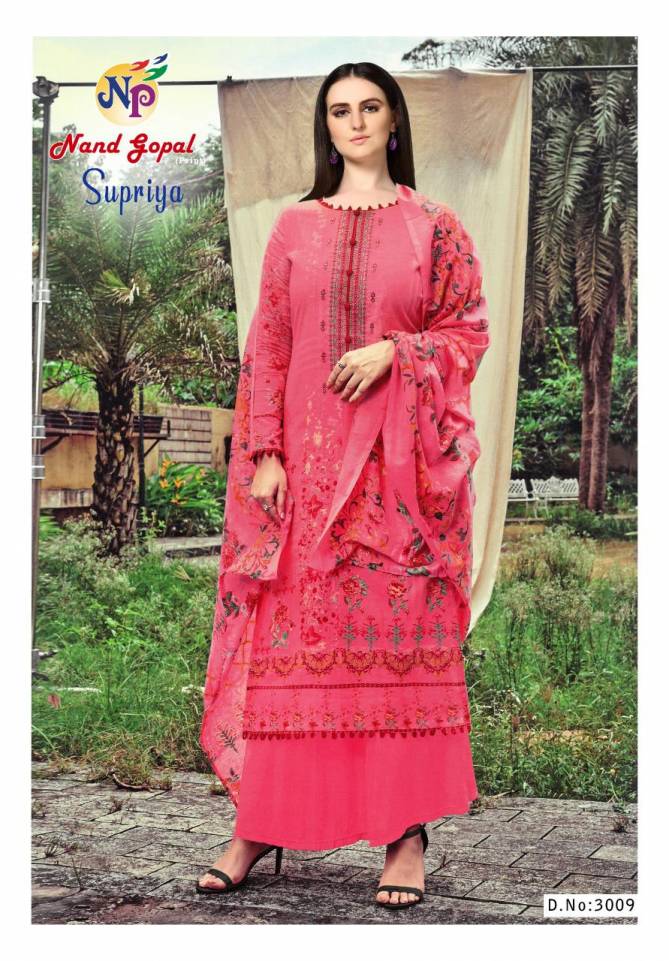 Nand Gopal Supriya 3 Latest Casual Wear Printed Karachi Cotton Dress Material